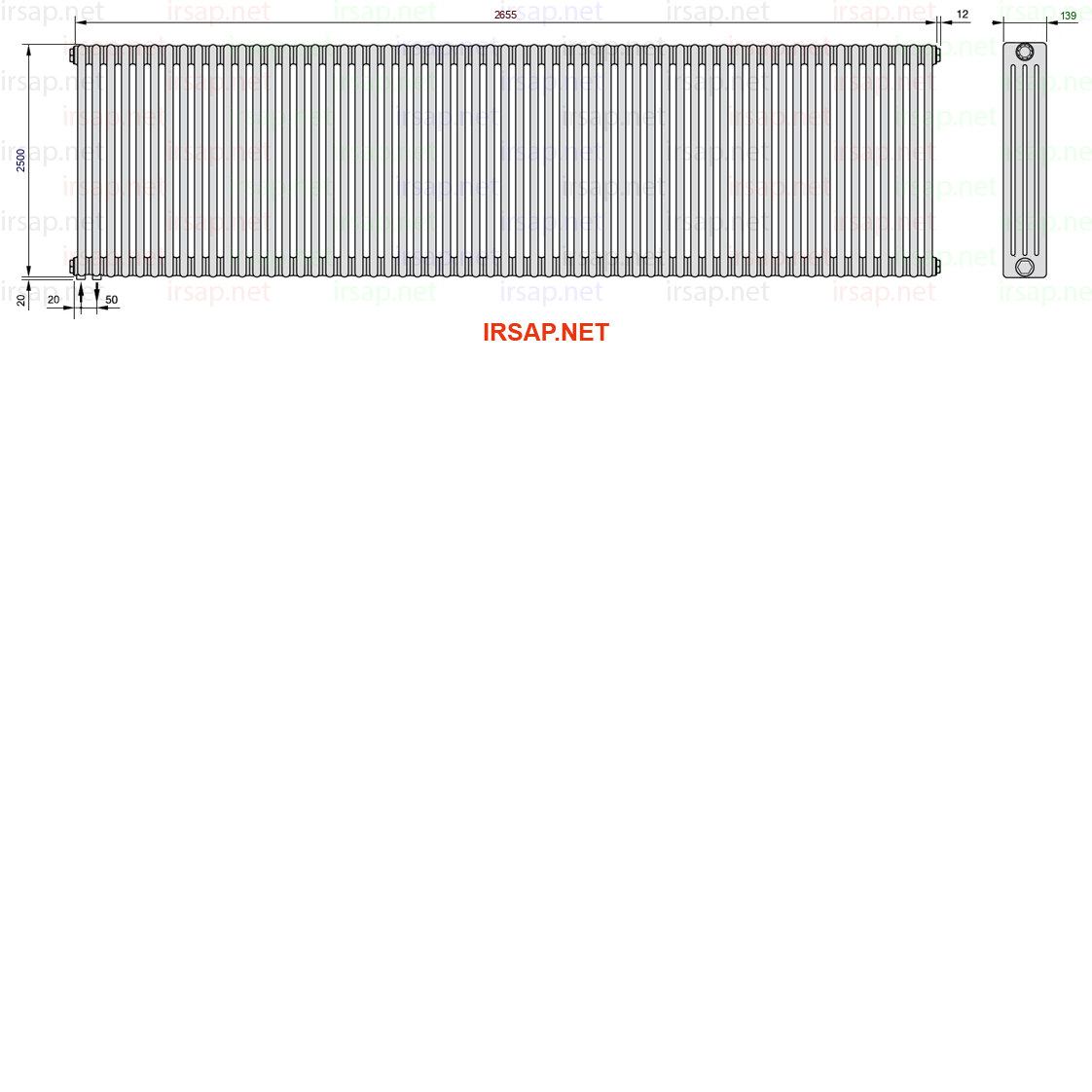 Радиатор IRSAP Tesi 42500/59 T18 CL 01